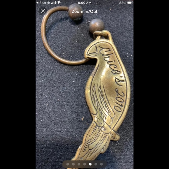 Chico’s brass tone and crystal parrot key holder - Picture 5 of 7